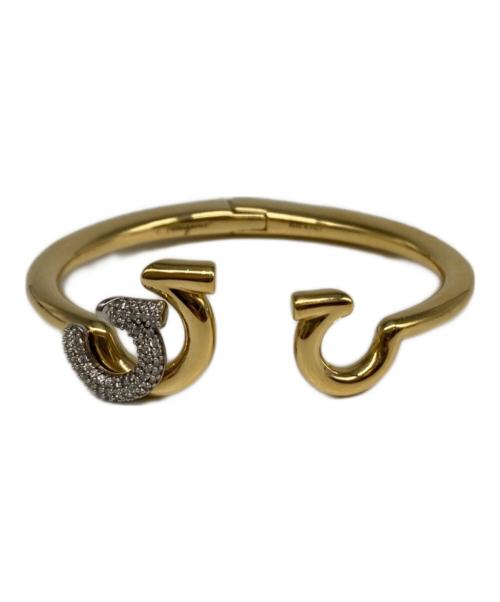 Salvatore Ferragamo（サルヴァトーレ フェラガモ）Salvatore Ferragamo (サルヴァトーレ フェラガモ) ガンチーニバングル ゴールドの古着・服飾アイテム