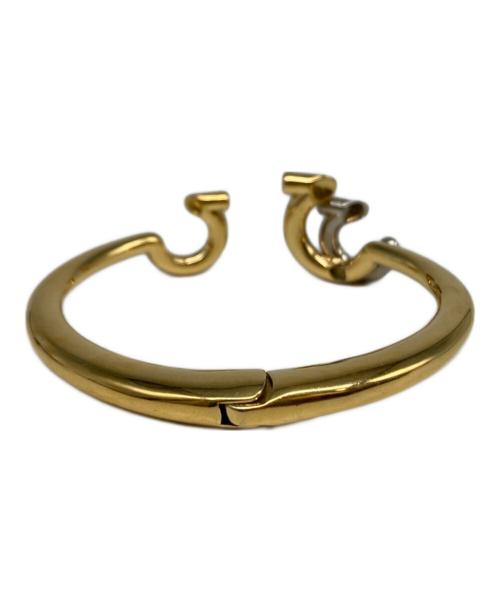 Salvatore Ferragamo（サルヴァトーレ フェラガモ）Salvatore Ferragamo (サルヴァトーレ フェラガモ) ガンチーニバングル ゴールドの古着・服飾アイテム