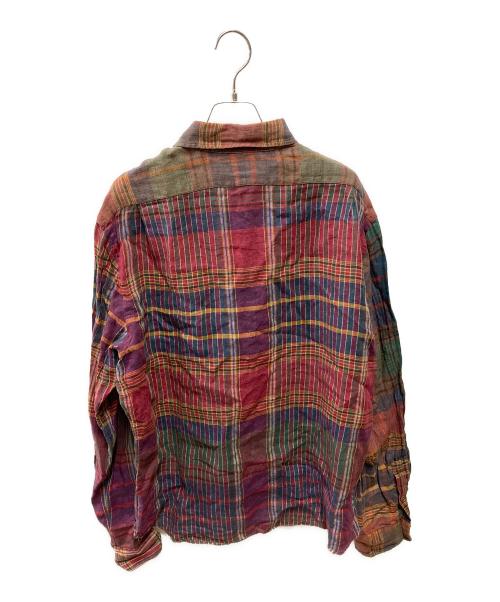 POLO RALPH LAUREN（ポロ・ラルフローレン）POLO RALPH LAUREN (ポロ・ラルフローレン) 90's リネンチェックシャツ マルチカラー サイズ:Lの古着・服飾アイテム