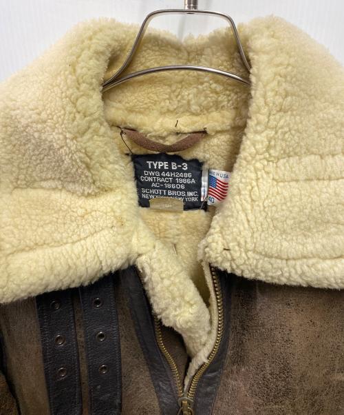 SCHOTT BROS.（ショット）SCHOTT BROS. (ショット) TYPE B-3 フライト ジャケット ブラウン サイズ:40の古着・服飾アイテム