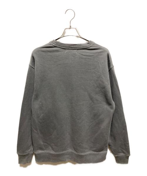 jieda（ジエダ）jieda (ジエダ) OVERDYE EMBROIDERY SWEAT CREW グレー サイズ:1 未使用品の古着・服飾アイテム