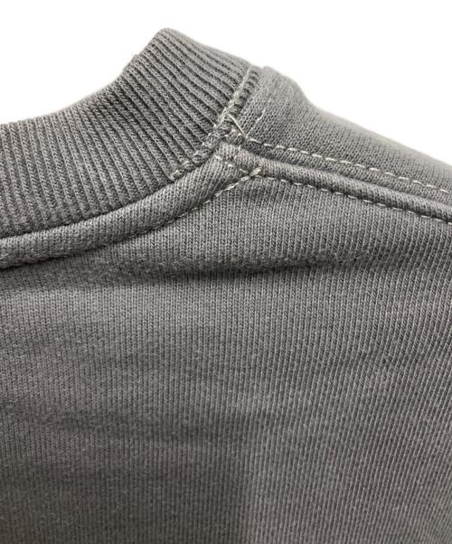 jieda（ジエダ）jieda (ジエダ) OVERDYE EMBROIDERY SWEAT CREW グレー サイズ:1 未使用品の古着・服飾アイテム