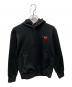 PLAY COMME des GARCONS（プレイコムデギャルソン）の古着「ロゴフーディー」｜ブラック