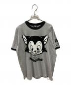 BOUNTY HUNTER×DISNEYバウンティハンター×ディズニー）の古着「プリントTシャツ」｜グレー