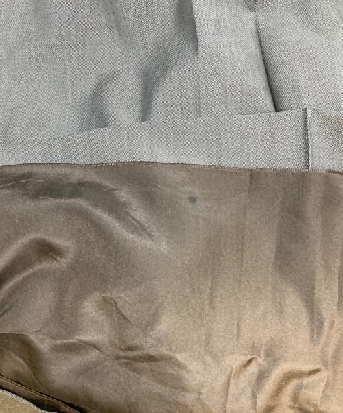 DRAWER（ドゥロワー）DRAWER (ドゥロワー) PRE2 シャンブレージャンパースカート グレー サイズ:38の古着・服飾アイテム