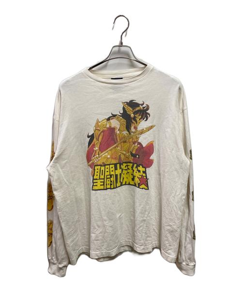 SAINT MICHAEL（セントマイケル）SAINT MICHAEL (セントマイケル) CLOT (クロット) CL LS T-SHIRT/聖闘士 ホワイト サイズ:XLの古着・服飾アイテム