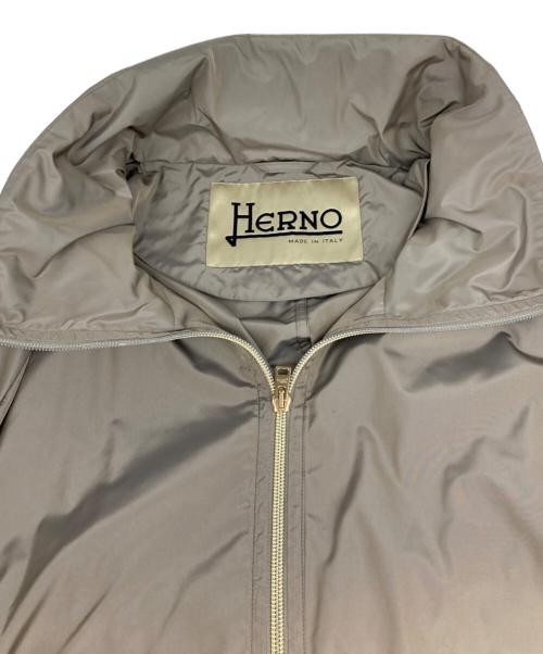 HERNO（ヘルノ）HERNO (ヘルノ) スプリングスタンドカラーコート ピンクベージュ サイズ:42の古着・服飾アイテム