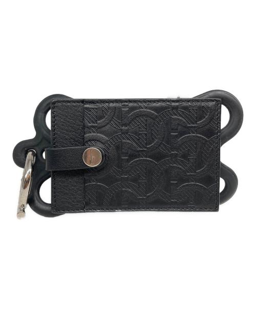 Salvatore Ferragamo（サルヴァトーレ フェラガモ）Salvatore Ferragamo (サルヴァトーレ フェラガモ) カードケース ブラックの古着・服飾アイテム