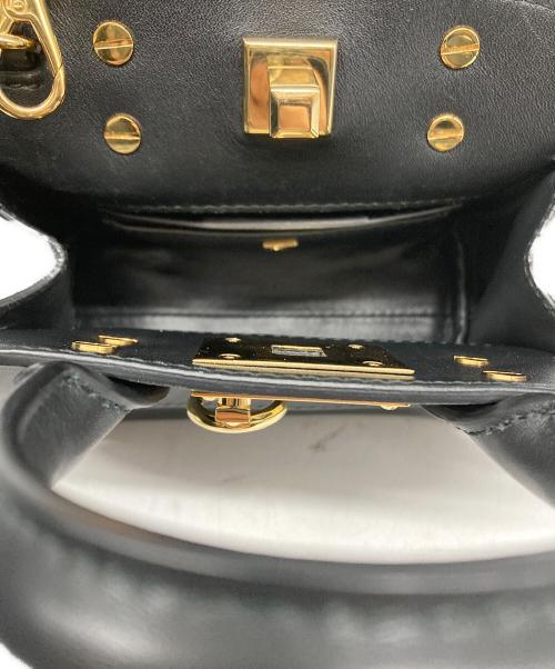 Salvatore Ferragamo（サルヴァトーレ フェラガモ）Salvatore Ferragamo (サルヴァトーレ フェラガモ) STUDIO BAG MICRO ブラックの古着・服飾アイテム
