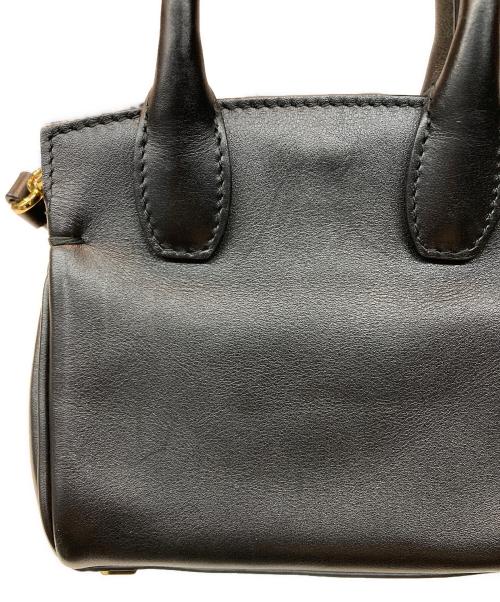 Salvatore Ferragamo（サルヴァトーレ フェラガモ）Salvatore Ferragamo (サルヴァトーレ フェラガモ) STUDIO BAG MICRO ブラックの古着・服飾アイテム