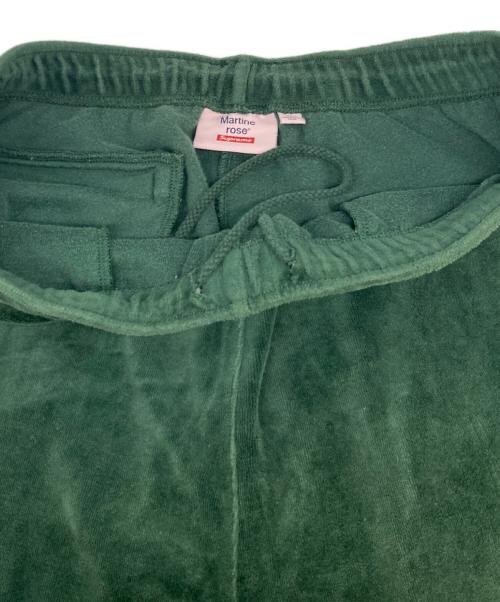 SUPREME（シュプリーム）SUPREME (シュプリーム) MARTINE ROSE (マーティン・ローズ) Velour Track Pant グリーン サイズ:Mの古着・服飾アイテム