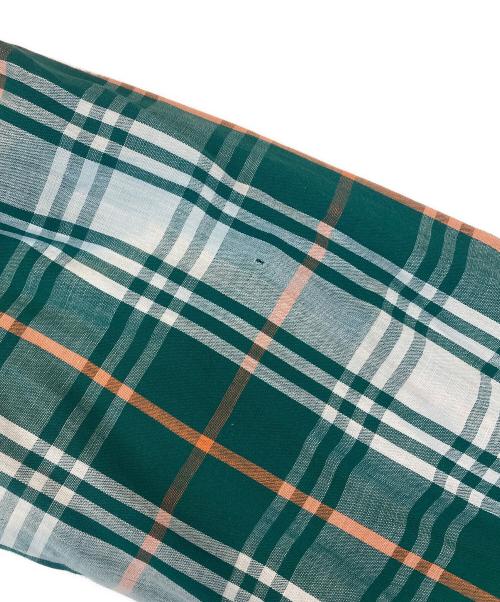 SHAPELY（シャープレイ）SHAPELY (シャープレイ) 60’S～70’S オープンカラーチェックシャツ グリーン サイズ:Ｍの古着・服飾アイテム