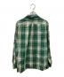 SHAPELY (シャープレイ) 60’S～70’S オープンカラーチェックシャツ グリーン サイズ:Ｍ：11000円