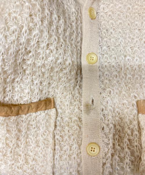 HIMALAYA（ヒマラヤ）HIMALAYA (ヒマラヤ) モヘアカーディガン アイボリー サイズ:Ｌの古着・服飾アイテム