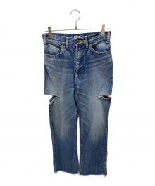 INSCRIRE（アンスクリア）の古着「サイドカットデニムパンツ」｜インディゴ