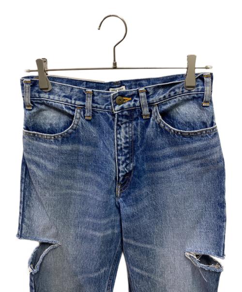 INSCRIRE（アンスクリア）INSCRIRE (アンスクリア) サイドカットデニムパンツ インディゴ サイズ:サイズ詳細参照の古着・服飾アイテム