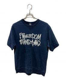 stussy×BEAUTY&YOUTH（ステューシー×ビューティーアンドユース）の古着「半袖スウェット」｜ネイビー