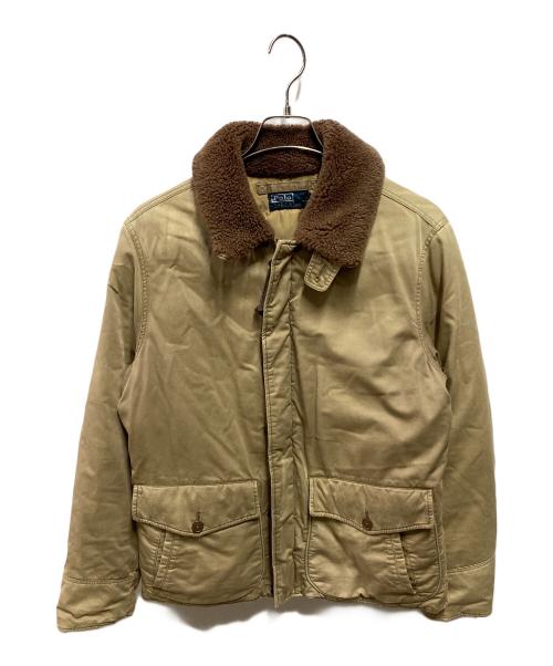 POLO RALPH LAUREN（ポロ・ラルフローレン）POLO RALPH LAUREN (ポロ・ラルフローレン) B-10 フライトジャケット ベージュ サイズ:Ｍの古着・服飾アイテム