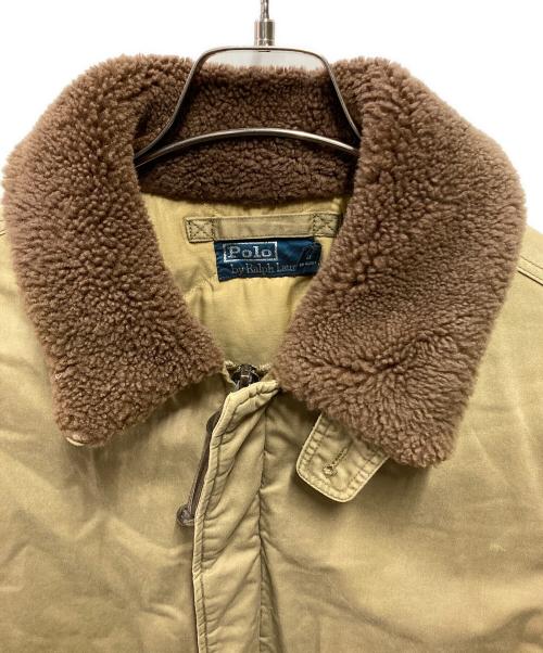 POLO RALPH LAUREN（ポロ・ラルフローレン）POLO RALPH LAUREN (ポロ・ラルフローレン) B-10 フライトジャケット ベージュ サイズ:Ｍの古着・服飾アイテム