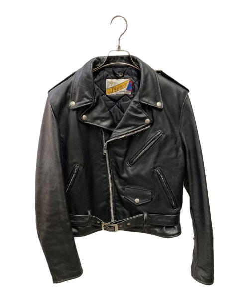 Schott（ショット）Schott (ショット) 80-90’s ライダーズジャケット ブラック サイズ:40の古着・服飾アイテム