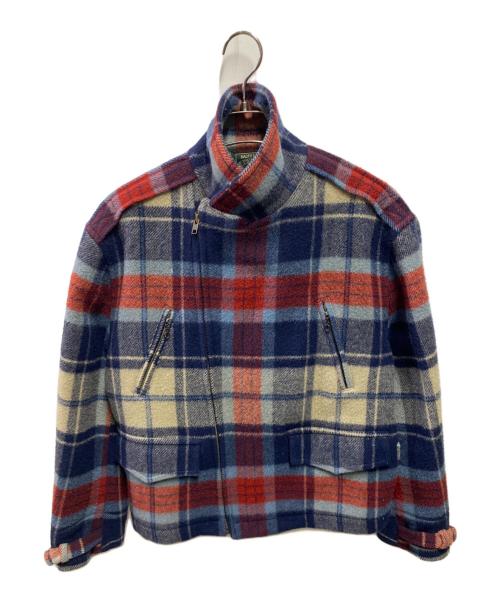 POLO COUNTRY（ポロカントリー）POLO COUNTRY (ポロカントリー) ウールライダースジャケット ブルー サイズ:サイズ詳細参照の古着・服飾アイテム