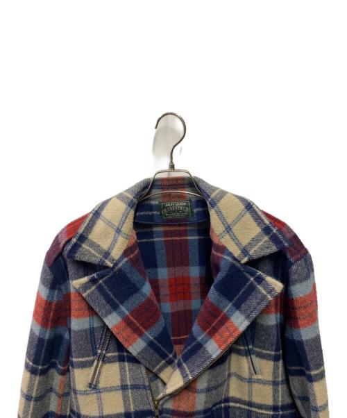 POLO COUNTRY（ポロカントリー）POLO COUNTRY (ポロカントリー) ウールライダースジャケット ブルー サイズ:サイズ詳細参照の古着・服飾アイテム