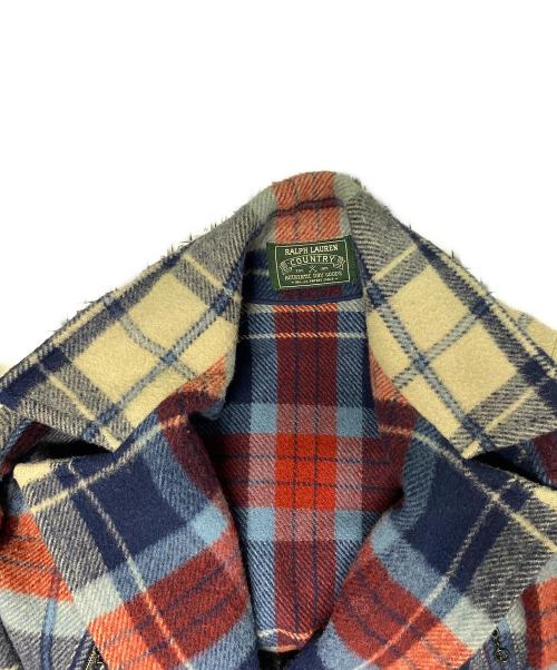 POLO COUNTRY（ポロカントリー）POLO COUNTRY (ポロカントリー) ウールライダースジャケット ブルー サイズ:サイズ詳細参照の古着・服飾アイテム