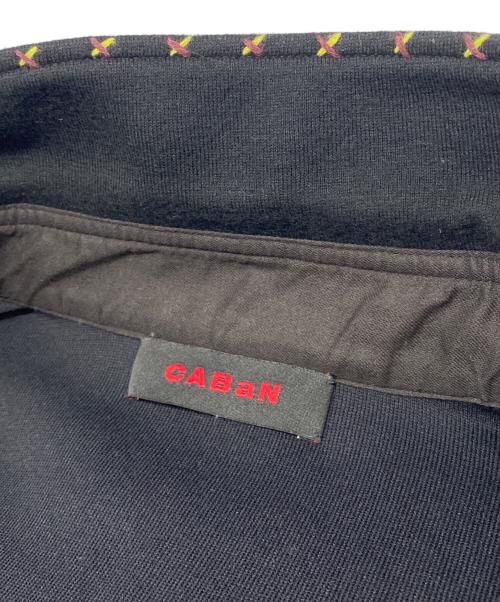 CABAN（キャバン）CABAN (キャバン) コットンカシミヤ ステッチワークシャツ ブラック サイズ:Ｓの古着・服飾アイテム
