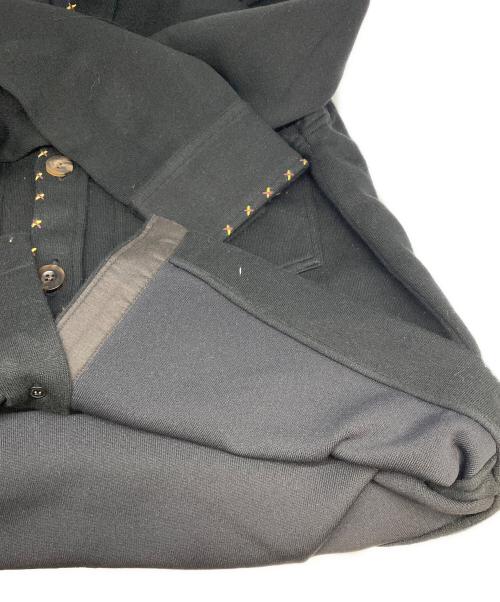 CABAN（キャバン）CABAN (キャバン) コットンカシミヤ ステッチワークシャツ ブラック サイズ:Ｓの古着・服飾アイテム