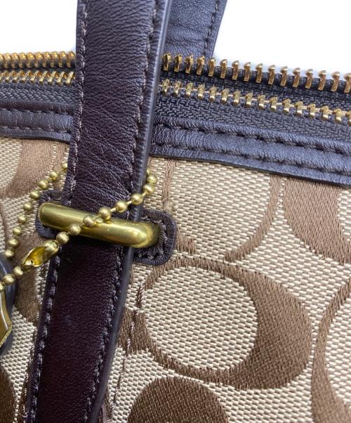 COACH（コーチ）COACH (コーチ) シグネチャー2WAYトートバッグ ブラウンの古着・服飾アイテム