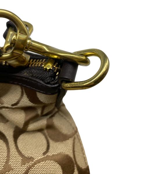 COACH（コーチ）COACH (コーチ) シグネチャー2WAYトートバッグ ブラウンの古着・服飾アイテム