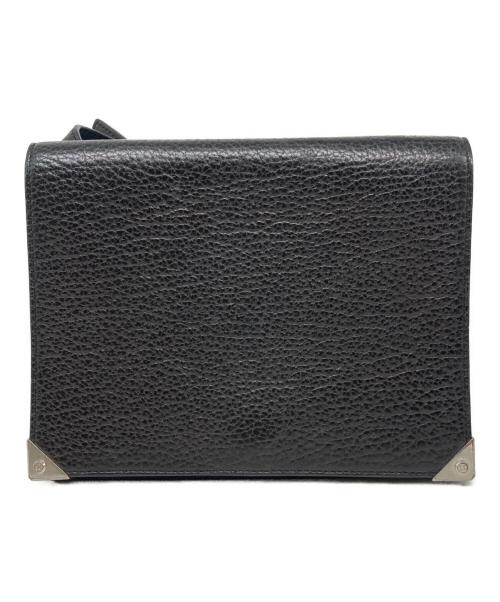 ALEXANDER WANG（アレキサンダー・ワン）ALEXANDER WANG (アレキサンダー・ワン) レザースクエアデザインウォレットバッグ ブラックの古着・服飾アイテム
