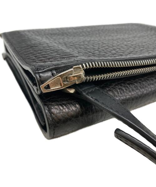 ALEXANDER WANG（アレキサンダー・ワン）ALEXANDER WANG (アレキサンダー・ワン) レザースクエアデザインウォレットバッグ ブラックの古着・服飾アイテム