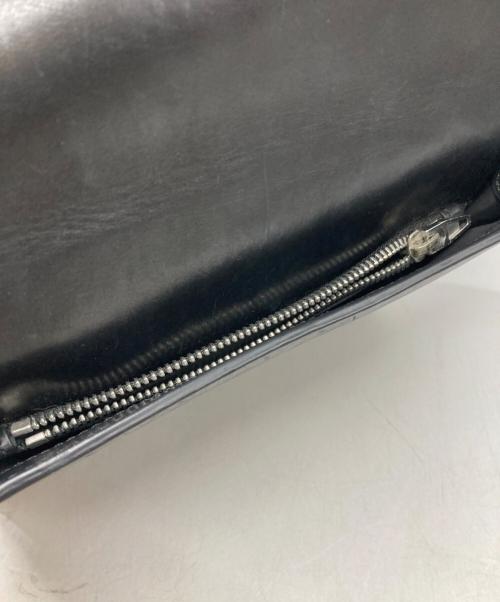 ALEXANDER WANG（アレキサンダー・ワン）ALEXANDER WANG (アレキサンダー・ワン) レザースクエアデザインウォレットバッグ ブラックの古着・服飾アイテム