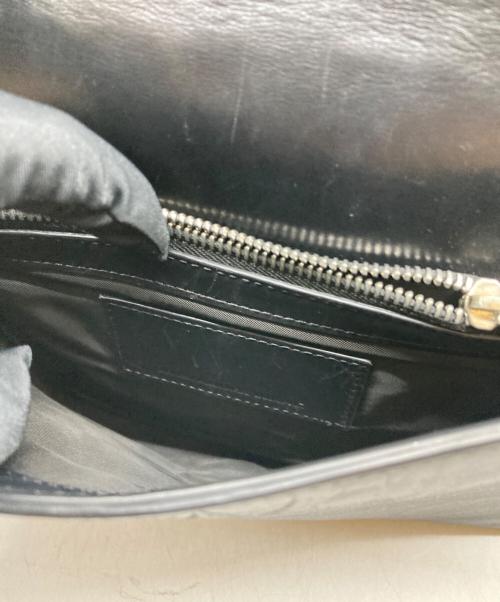 ALEXANDER WANG（アレキサンダー・ワン）ALEXANDER WANG (アレキサンダー・ワン) レザースクエアデザインウォレットバッグ ブラックの古着・服飾アイテム