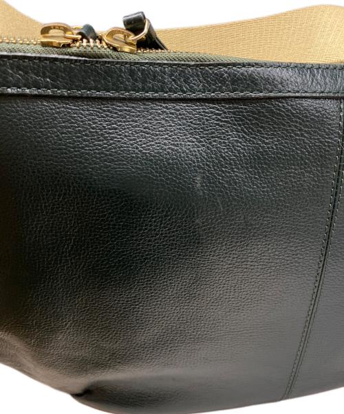 Vivienne Westwood（ヴィヴィアンウエストウッド）Vivienne Westwood (ヴィヴィアンウエストウッド) パンチングオーブショルダーバッグ グリーンの古着・服飾アイテム