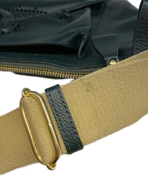 Vivienne Westwood（ヴィヴィアンウエストウッド）Vivienne Westwood (ヴィヴィアンウエストウッド) パンチングオーブショルダーバッグ グリーンの古着・服飾アイテム