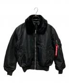 ALPHA×Mastermind WORLDアルファ×マスターマインド ワールド）の古着「B-15 FLIGHT JACKET」｜ブラック