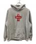SUPREME（シュプリーム）の古着「Cross Box Logo Hooded Sweatshirt」｜グレー