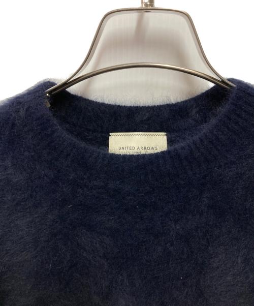 UNITED ARROWS（ユナイテッドアローズ）UNITED ARROWS (ユナイテッドアローズ) フォックスカシミヤ クルーネック ニット ネイビー サイズ:FREEの古着・服飾アイテム