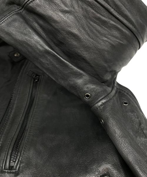 AVIREX（アヴィレックス）AVIREX (アヴィレックス) AVIREX STAND SINGLE RIDERS JACKET ブラック サイズ:Mの古着・服飾アイテム