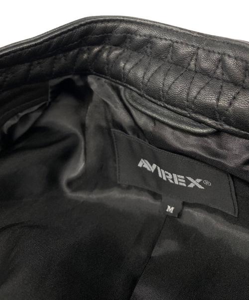 AVIREX（アヴィレックス）AVIREX (アヴィレックス) AVIREX STAND SINGLE RIDERS JACKET ブラック サイズ:Mの古着・服飾アイテム