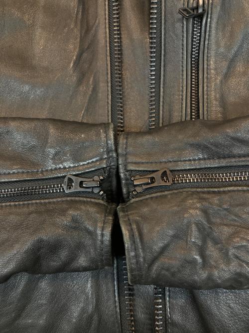 AVIREX（アヴィレックス）AVIREX (アヴィレックス) AVIREX STAND SINGLE RIDERS JACKET ブラック サイズ:Mの古着・服飾アイテム