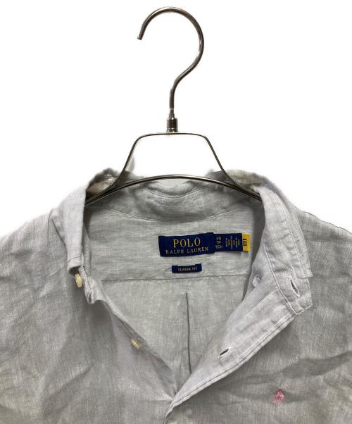 POLO RALPH LAUREN（ポロ・ラルフローレン）POLO RALPH LAUREN (ポロ・ラルフローレン) リネンシャツ グレー サイズ:ＸＳの古着・服飾アイテム