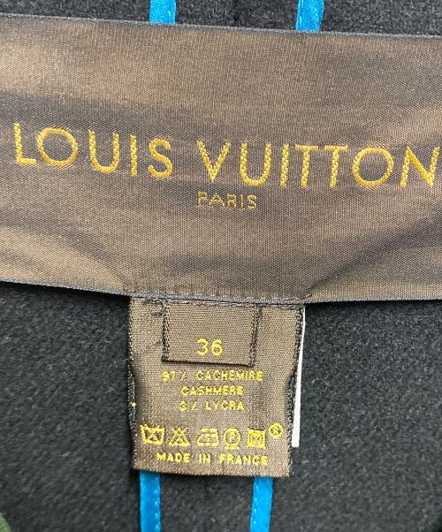 LOUIS VUITTON（ルイ ヴィトン）LOUIS VUITTON (ルイ ヴィトン) カシミヤ混フーデッドコート ブラック サイズ:３６の古着・服飾アイテム