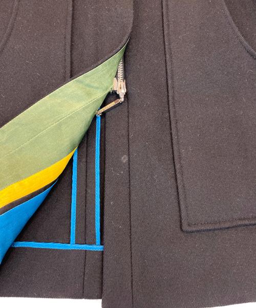 LOUIS VUITTON（ルイ ヴィトン）LOUIS VUITTON (ルイ ヴィトン) カシミヤ混フーデッドコート ブラック サイズ:３６の古着・服飾アイテム