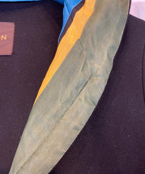 LOUIS VUITTON（ルイ ヴィトン）LOUIS VUITTON (ルイ ヴィトン) カシミヤ混フーデッドコート ブラック サイズ:３６の古着・服飾アイテム