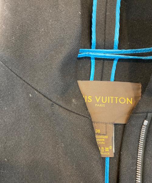 LOUIS VUITTON（ルイ ヴィトン）LOUIS VUITTON (ルイ ヴィトン) カシミヤ混フーデッドコート ブラック サイズ:３６の古着・服飾アイテム