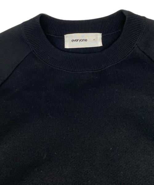 everyone（エブリワン）everyone (エブリワン) ラグランスウェット ブラック サイズ:Mの古着・服飾アイテム