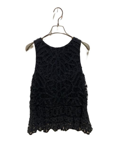 UNGRID（アングリッド）UNGRID (アングリッド) バテンレーストップス ブラック サイズ:FREEの古着・服飾アイテム
